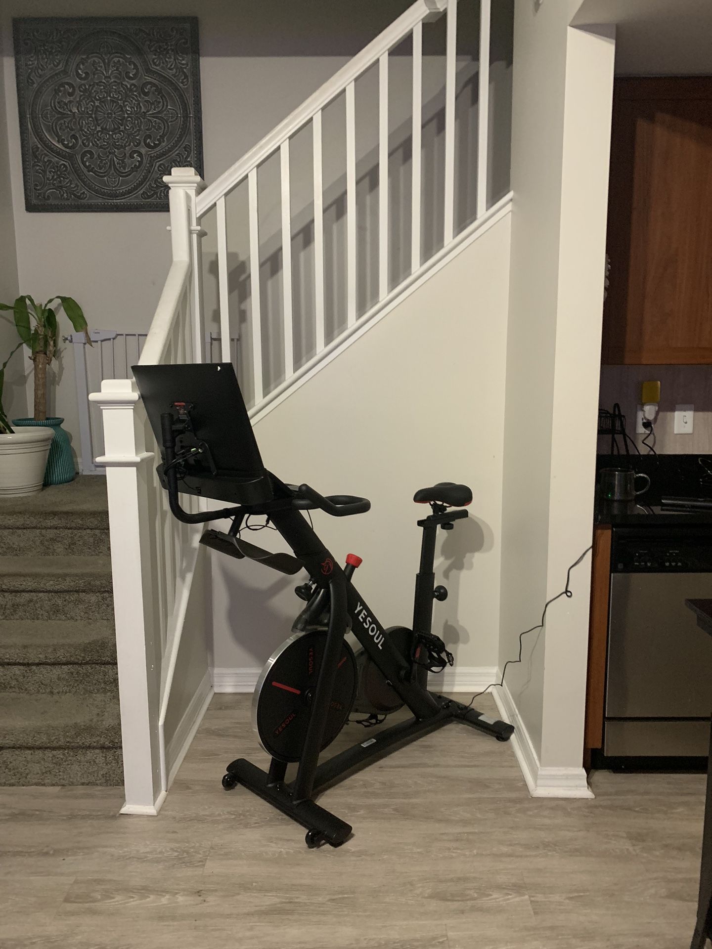 Stationary bike With 27inch Tv & speaker