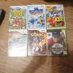Wii Games Plus Black Wii Conole