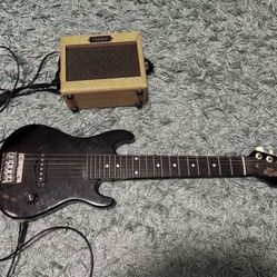 The Shredder Guitar With Epiphone Amplifier