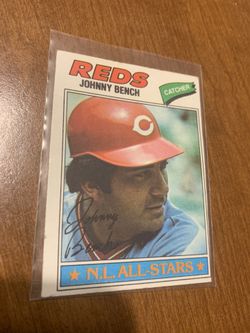 1977 Topps Johnny Bench Card