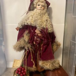 16 “ Porcelain Black Peter Father Christmas Collection Of Judy Fresk