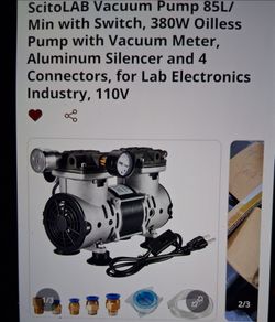 ScitoLABVacuum pump 85L main with switch