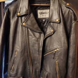 UNIK premium Black Leather Motorcycle Jacket