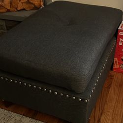 Gray Ottoman 