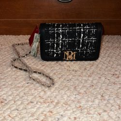 badgley mischka black crossbody 
