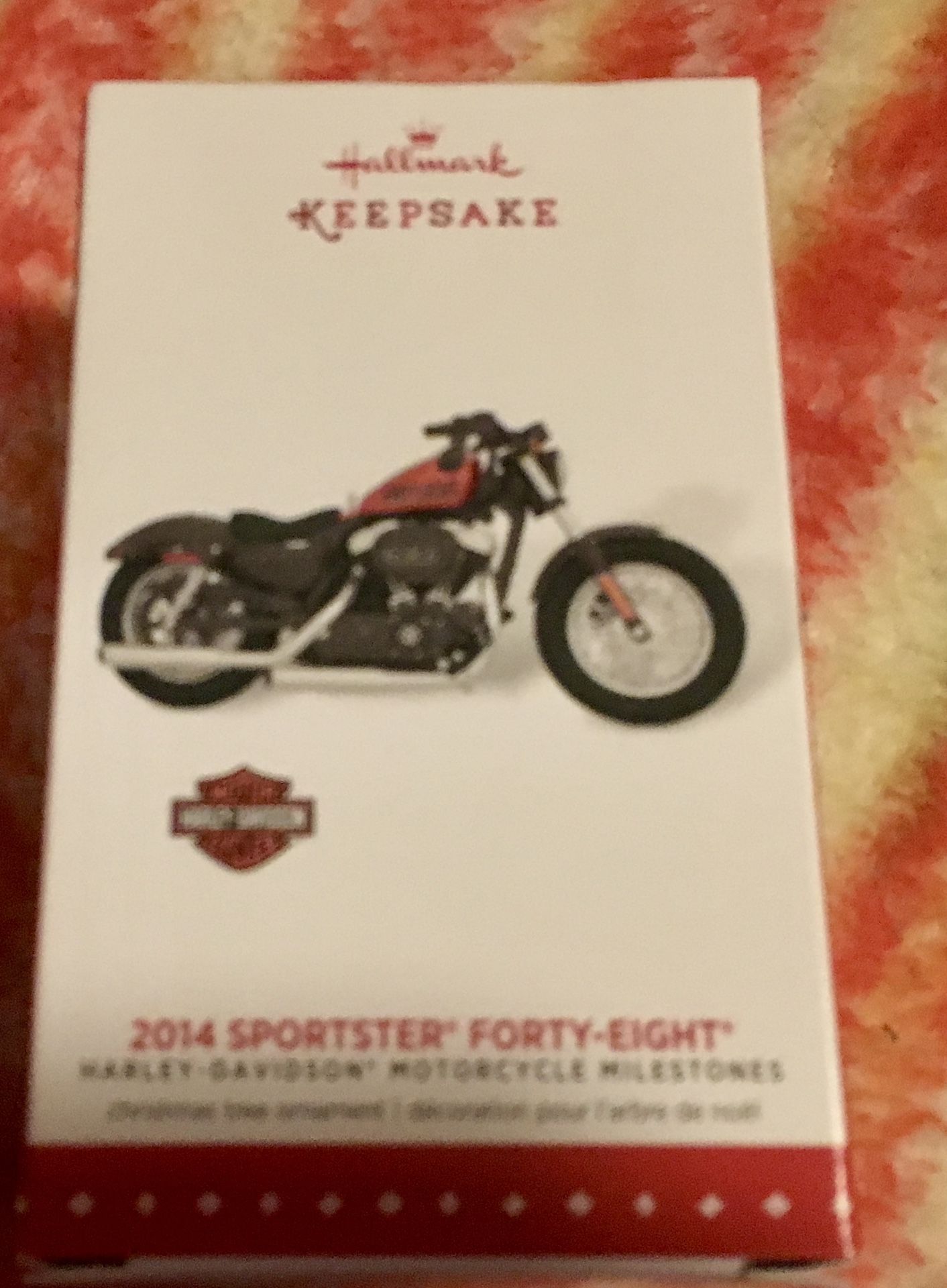 NEW Harley-Davidson Hallmark 2015 Keepsake Ornament 2014 Sportster "Forty-Eight”