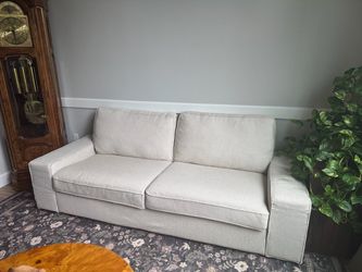 Beige Fabric Two-Seat Sofa - $600 OBO