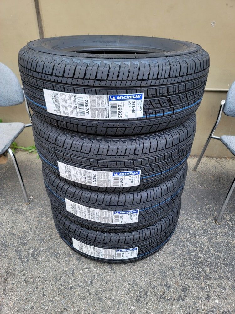 265 65 17 MICHELIN TIRES TACOMA 4RUNNER FRONTIER COLORADO CAYON RANGER SILVERADO SIERRA F150