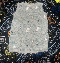 Carter’s 24m gray romper with jungle animals