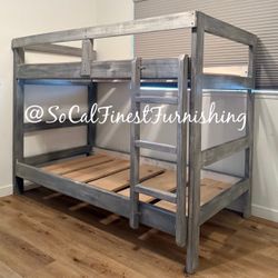 Twin Bunk Bed Frame - No Mattresses 