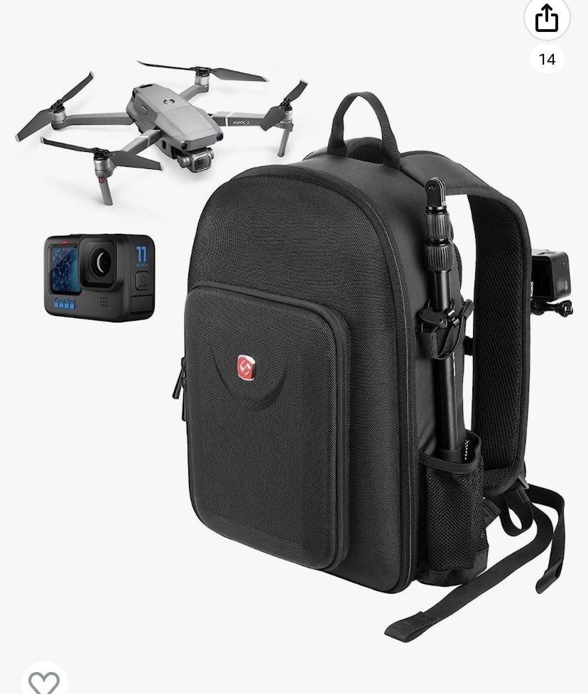 Smatree Drone Backpack Compatible with DJI Mavic 2 Pro & More