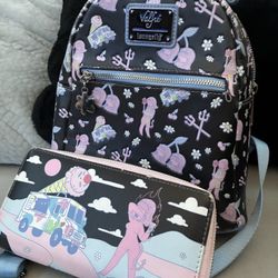 Loungefly Calder Mini Backpack And Wallet