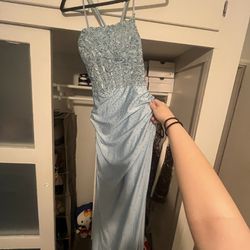 Sky Blue Prom Dress 