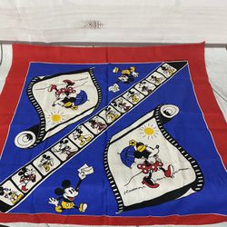 Mickey & Minnie Mouse 90's Bandana. The Walt Disney Co. by J.A Woronowicz. USA Can Deliver