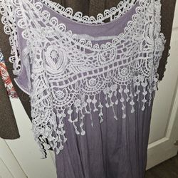 Purple Dyed Dress