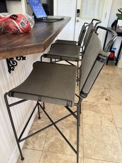Wharton Barstools (2) And Counterstool