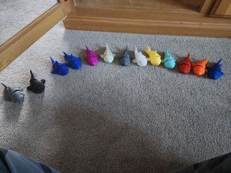 Lot of 13 3D Printed Articulated Flexi Sharks - Moving Tails & Bodies! Fidget Toys / Stocking Stuffers 🦈🌈