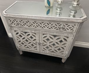 Mirrored Side Cabinet
