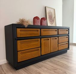 Professional Restored Dresser / Credenza By Stanley
  70”L x 18”W x 32”H