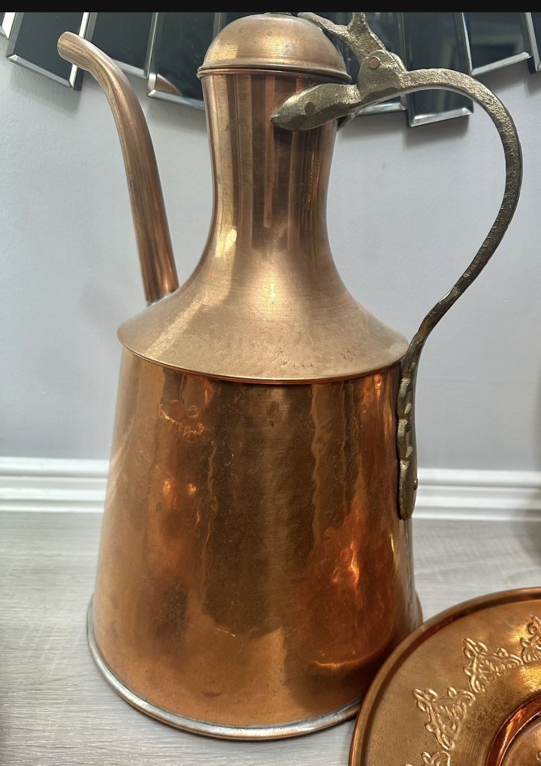COPPER BRASS PLATE, PITCHER