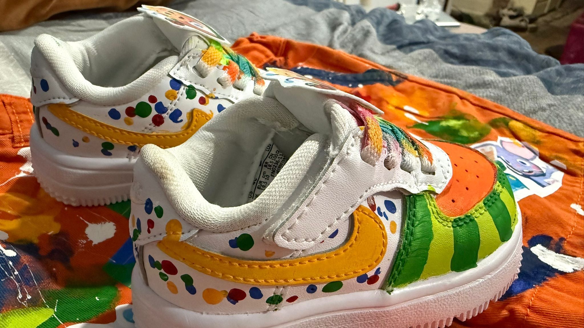 Custom Nike 3.5 kids' shoes, free custom shorts