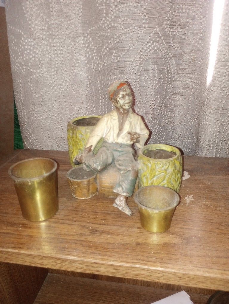 Vintage Match Match And Cigar Holder