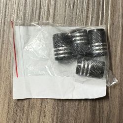 Tire Valve Stem Cap Cover - Tire Air Caps Metal with Plastic Liner Corrosion Resistant Leak-Proof for Car Truck Motorcycle SUV and Bike Black
