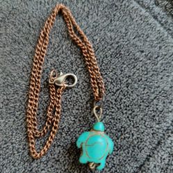 Antique Handmade Navajo Turquoise Pendant/Charm