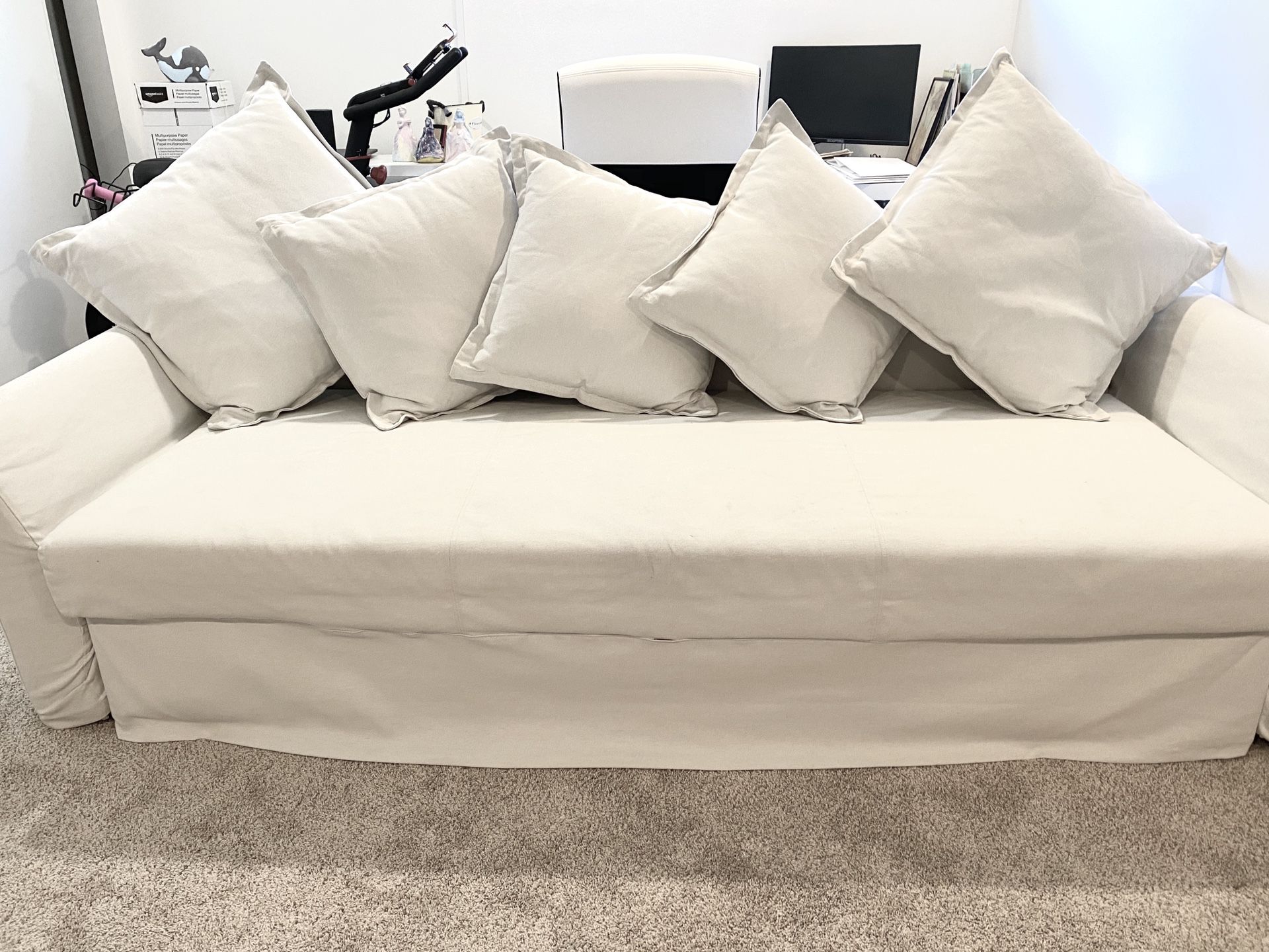 Ikea Holmsund Sleeper Sofa & New Mattress Quilt Cover