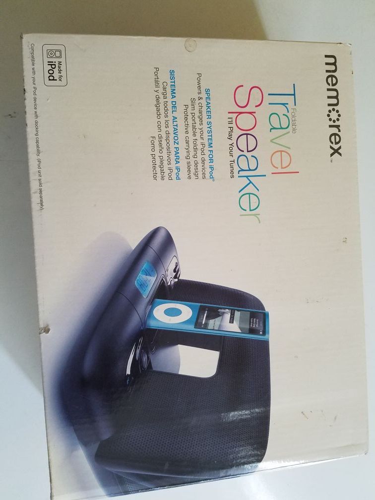 Memorex foldable travel speaker
