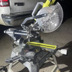 Ryobi 10Amp Electric 7-1/4in. Compound Sliding Miter Saw