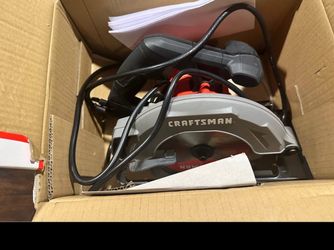 “Out of the box but never used” 15 Amp 7-1/4-in Circular Saw.