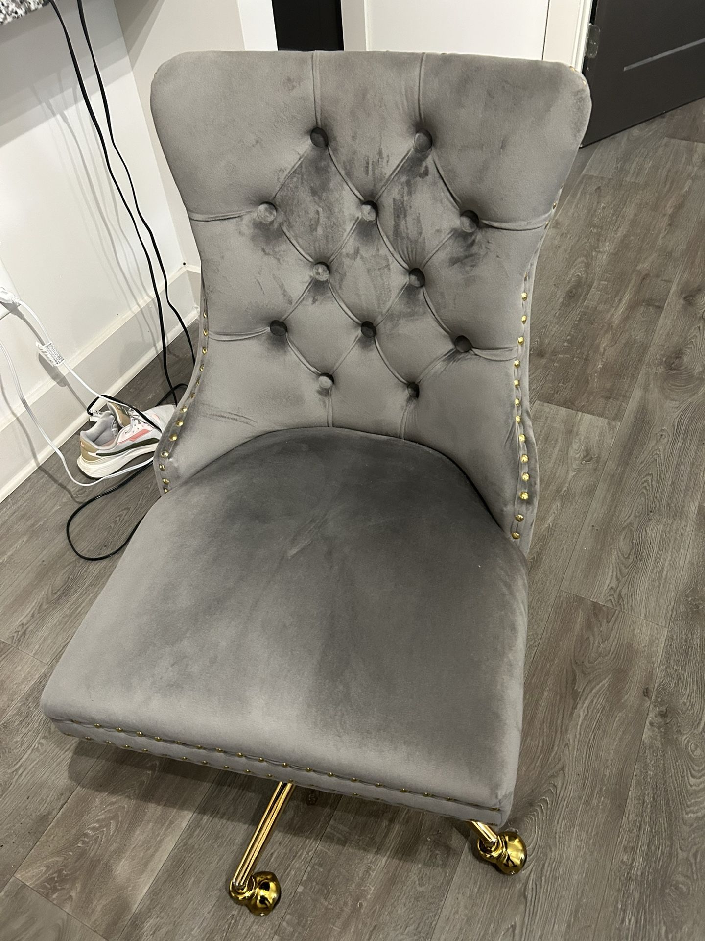 Gold & Gray Office Chair
