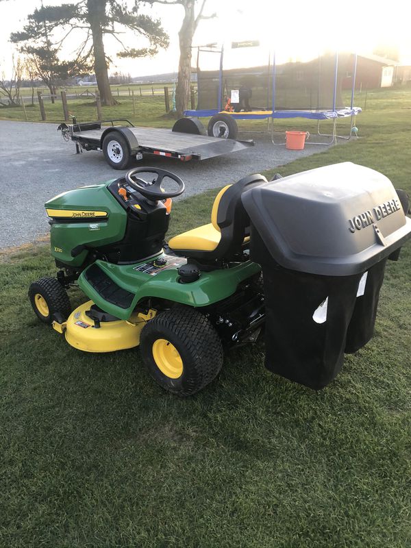 John Deere X330 Rider With Bagger For Sale In Mount Vernon Wa Offerup