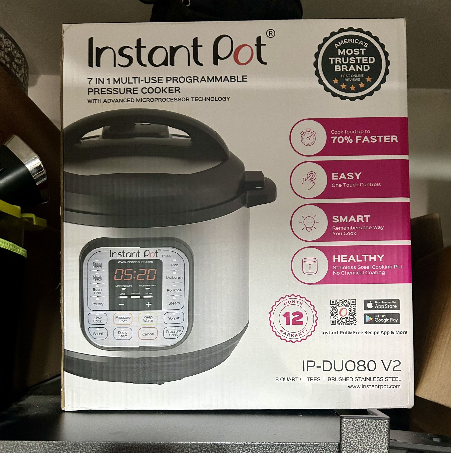 InstaPot 8qt Cooker Used 1 Time