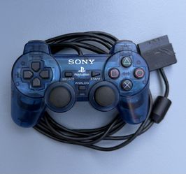 Playstation 2 Controller - Clear Blue