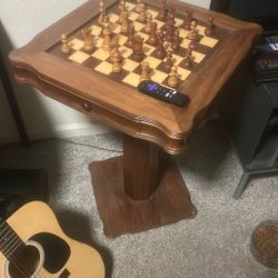 Antique Chess Table