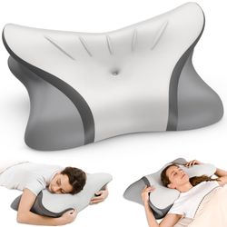Brand New Cervical Neck Pillow for Pain Relief - Ergonomic Bed Pillow for Sleeping, Contour Orthopedic Memory Foam Pillows for Neck Support, Coolin
