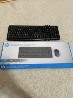 2x Low Profile Keyboards - Logitech And HP