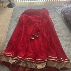 Traditional Indian Lehenga Skirt With Top