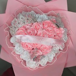 Pink And White Eternal Bouquet (36 Ct)