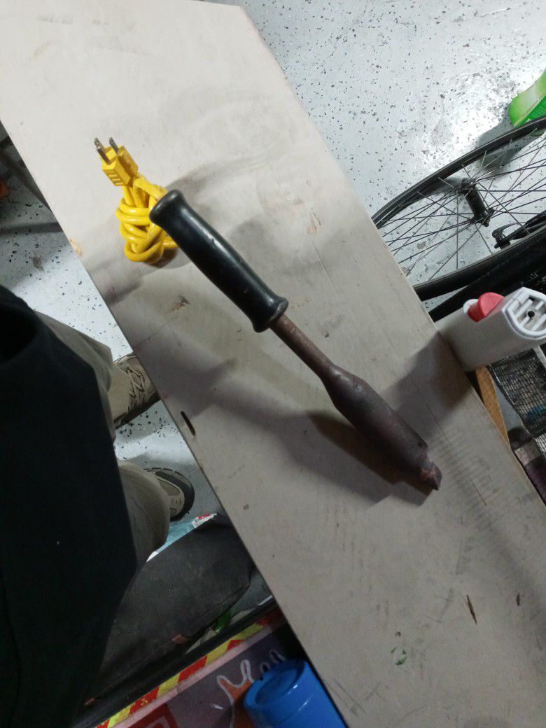 Heavy Duty Soldering Iron With Three Quarter Inch Copper Tip