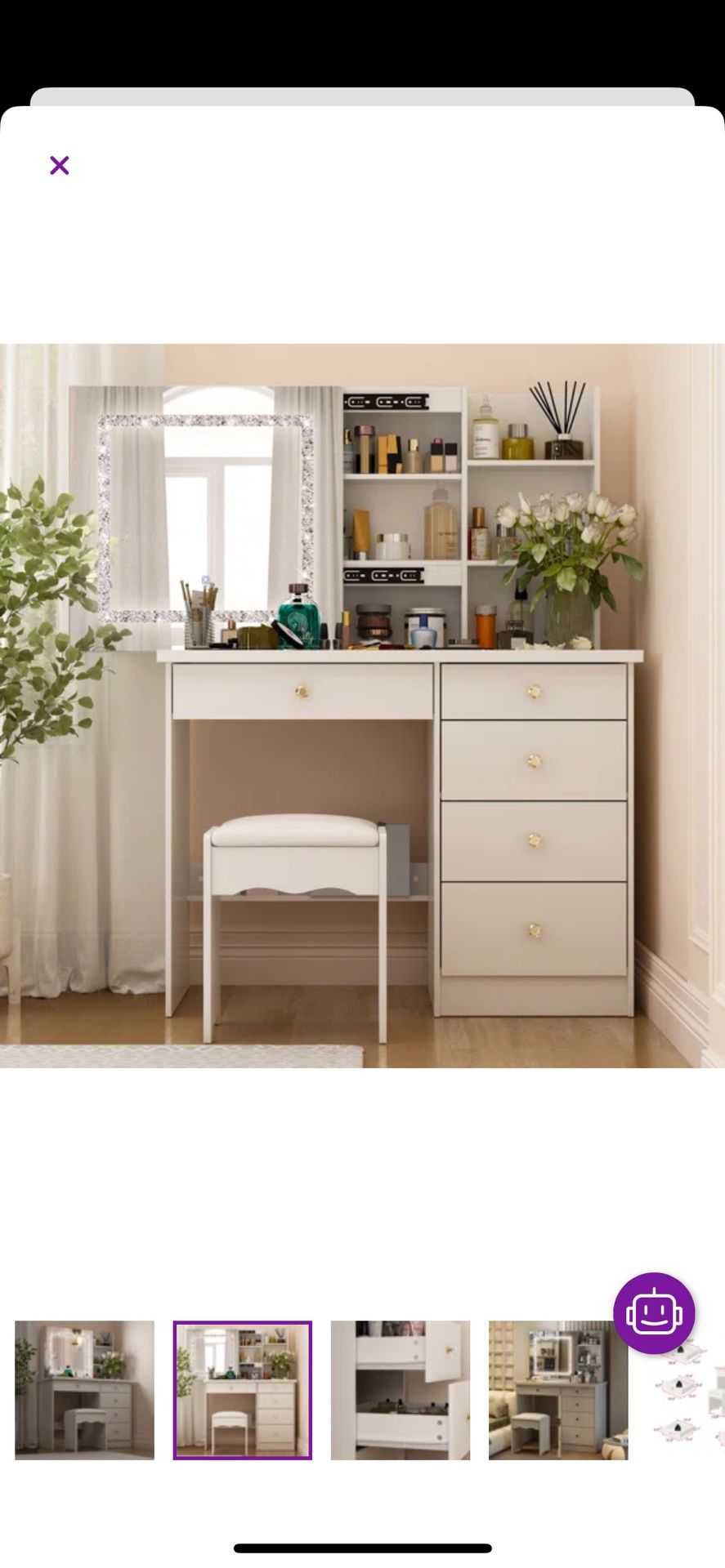 Vanity with Adjustable Lighting