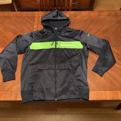 Men’s Seahawks Zip up Sweatshirt (size Large)