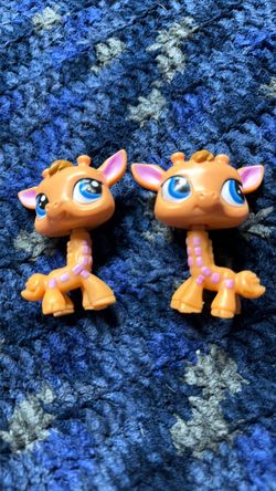 2010 LITTLEST PET SHOP LPS ORANGE GIRAFFE BOBBLEHEAD