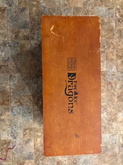 Mega Bloks Fire & Ice Wooden Chest RARE