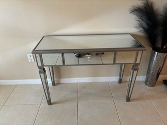Mirrored Console Table with Drawer