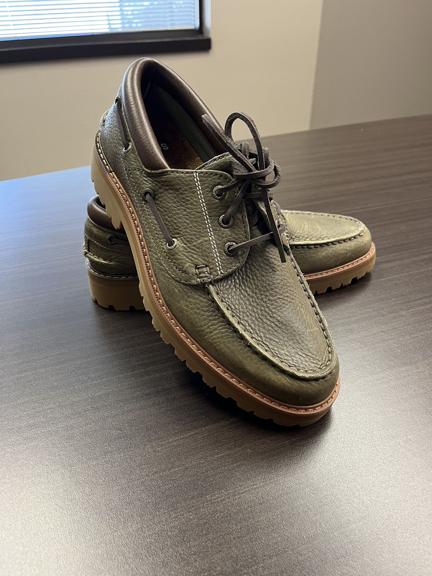 Men’s Olive Green Sperry’s Size 9w