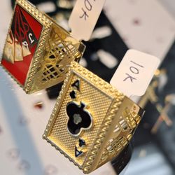 10k Yellow Gold Men's Ring 