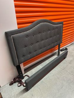 Full size, bed frame, and base selling it together